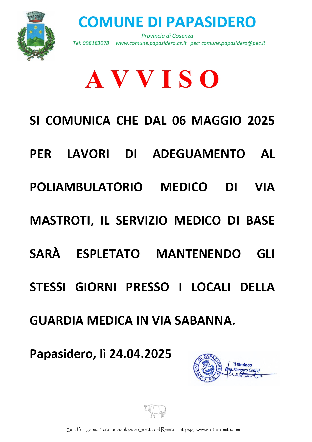 AVVISO - POLIAMBULATORIO